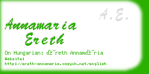 annamaria ereth business card